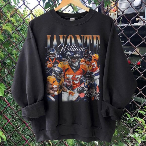Javonte Williams Javonte Williams Shirt Denver Football Shirt Oversized Sport - Picture 1 of 2